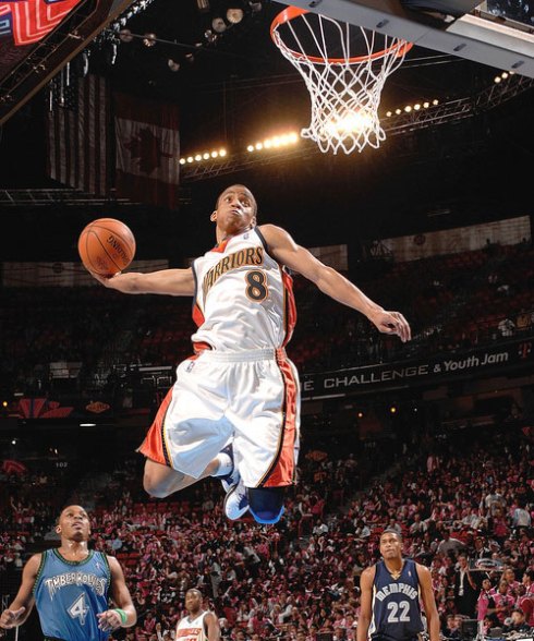 Monta Ellis Dunking Warriors