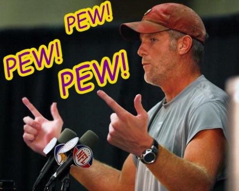 Brett Favre gunslinger