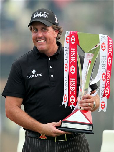 Phil Mickelson HSBC Championship Trophy China