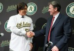 Hideki+Matsui+Oakland+Athletics+Introduce+Billy+Beane