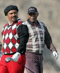 Samuel L. Jackson George Lopez&nbsp;golfing